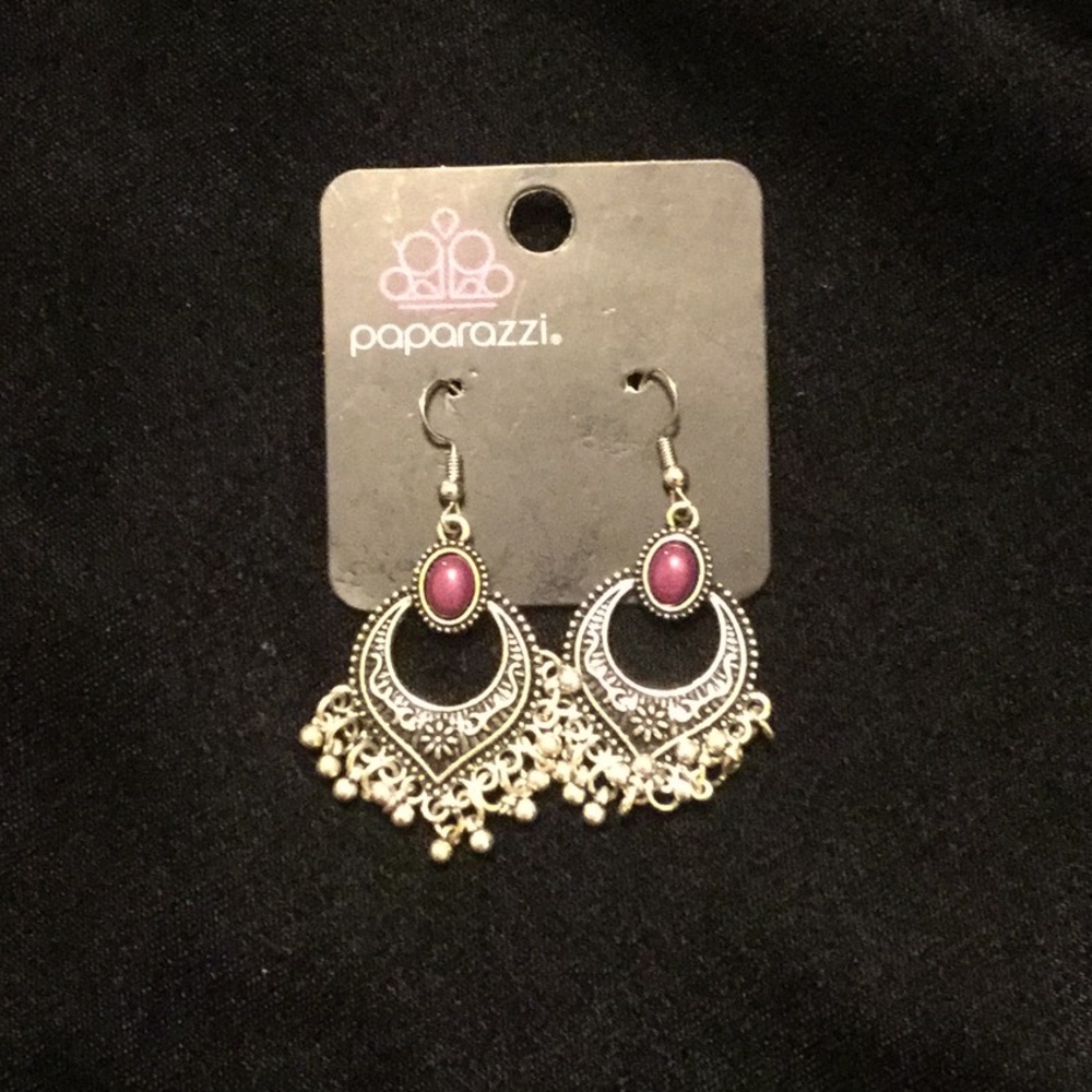 🆕 Purple and Silver Earrings